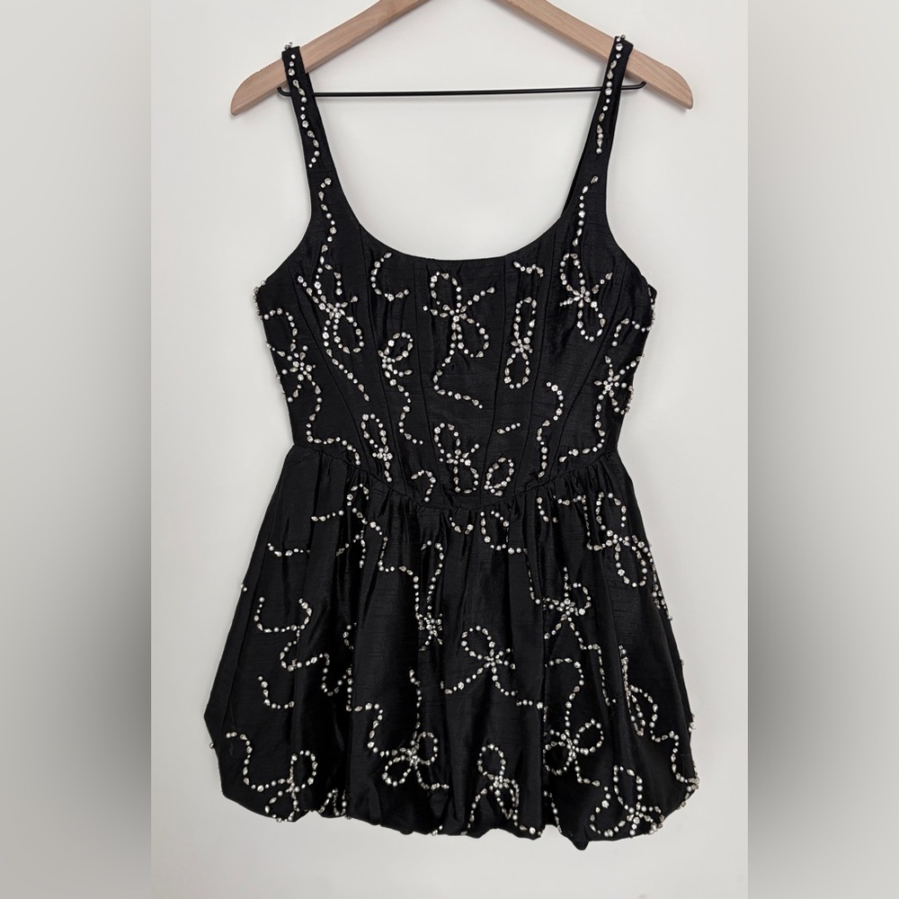NWT w/flaw LoveShackFancy Brookhaven Embellished Mini Dress - Picture 5 of 10